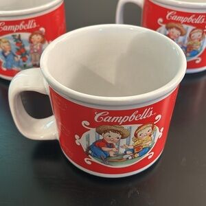 2002 Houston Harvest Set of 3 Campbell Soup Mugs